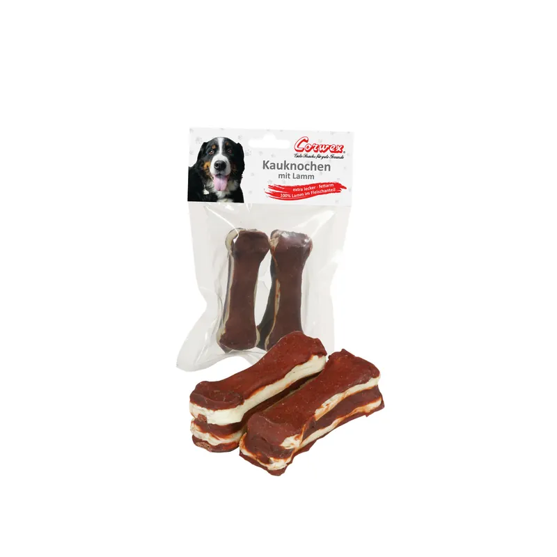 Corwex Kauknochen mit Lamm 10 Centimeter 2 Stück Hundekauartikel Sonderangebot